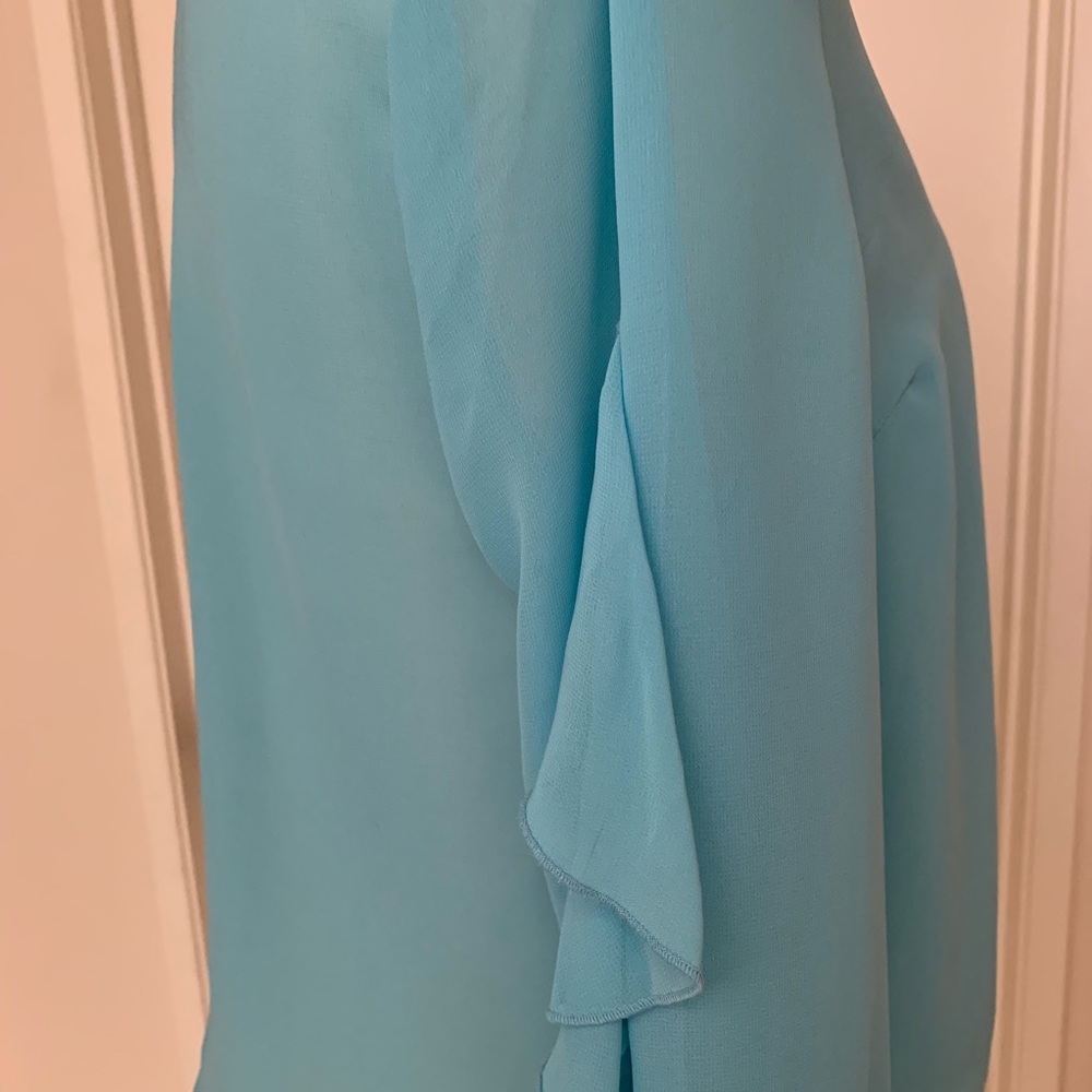 Bar III Ruffle-Sleeve Button-Up Top - Picture 6 of 8